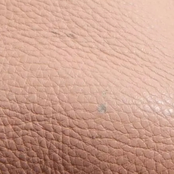 Zara Pink Pebbled Leather Crossbody Bucket Bag - Picture 7 of 11